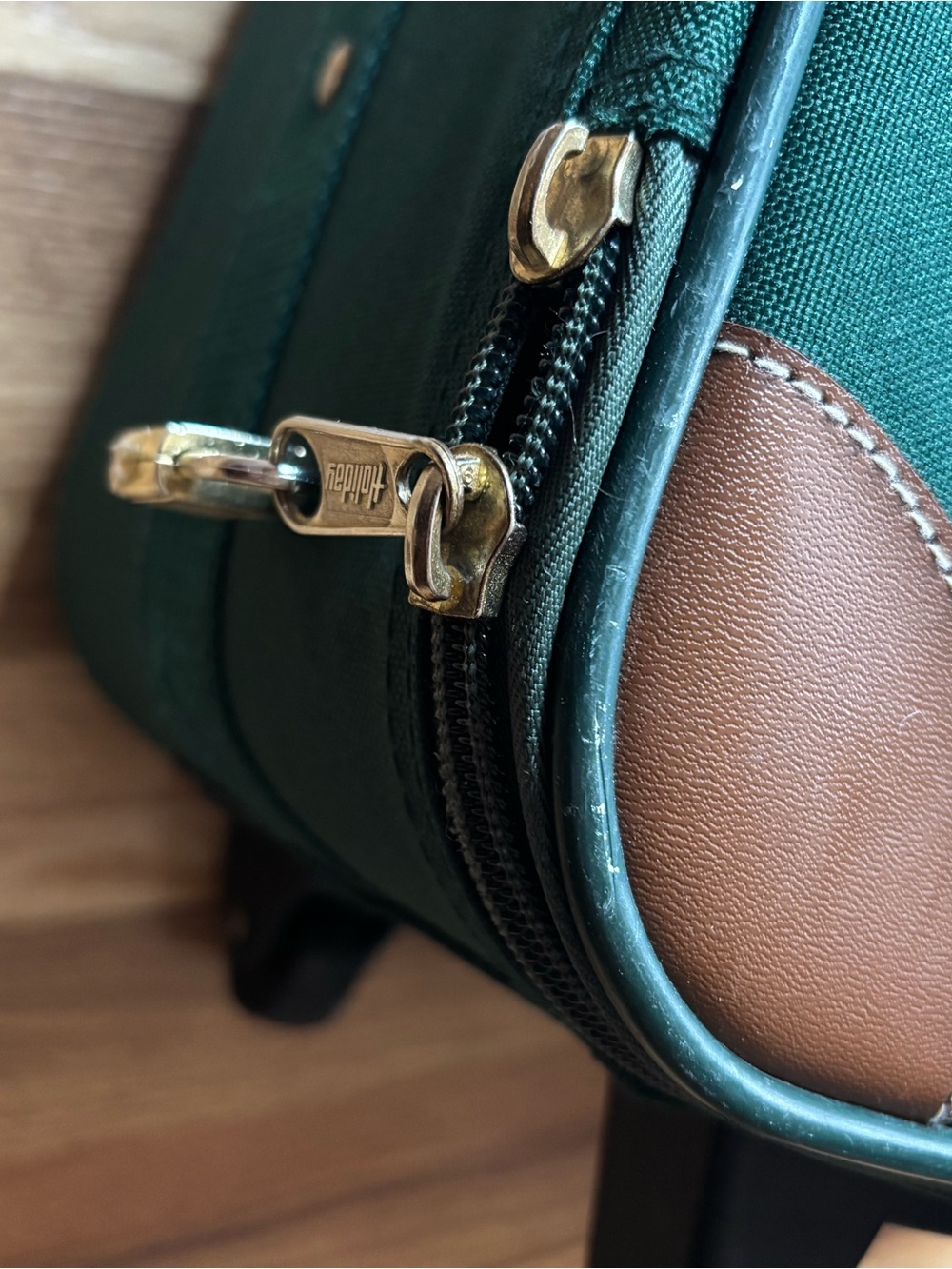 Green Rolling Suitcase - Travel Carry-On - Picture 4 of 8
